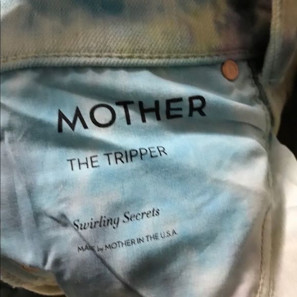 NWT $238 MOTHER | the Tripper | Swirling Secrets | Pastel Tie Dye Jeans - Picture 6 of 11